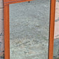 Vintage Antique Old Whitney Mid Century Solid Hard Wood Wooden Traditional Bathroom Bedroom Wall Hanging Mirror Glass Ornate Decorative