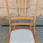 Antique Vintage Old Reclaimed Salvaged Pressback Spindleback SOLID Oak Wood Wooden  Children's Kids Rocking Chair Fabric Seat