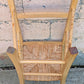 Vintage Antique Old Reclaimed Salvaged SOLID Wood Wooden Dining Accent Side Bar High Rattan Seagrass Chair Seat
