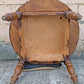 Vintage Antique Old Reclaimed Salvaged SOLID Wood Wooden 2 TIER Coffee Sofa Accent Table Round Circle Circular