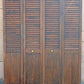 60"x79.5" Set of Vintage SOLID Wood Wooden Interior Bifold Doors Louver Closet Pantry Doors