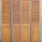 60"x79.5" Set of Vintage SOLID Wood Wooden Interior Bifold Doors Louver Closet Pantry Doors