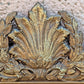 Antique Vintage Old Reclaimed Salvaged Victorian Hollywood Regency Wood Wooden Wall  Distressed Carved Mirror Glass Ornate Decorative