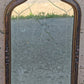 14"x28" Antique Vintage Old Reclaimed Salvaged Victorian Hollywood Regency Wooden Wall Distressed Mirror Glass Etched Ornate Decorative