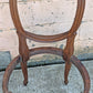 Antique Vintage Old Reclaimed Salvaged Balloon Back SOLID Mahogany Wood Wooden Side Dining Accent Chair Floral Carvings Ornate Frame