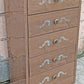 Vintage Antique Old Reclaimed Salvaged Mid Century Modern MCM Art Deco Steel Metal Bedroom Dresser Chest Highboy 5 Drawer