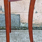 Vintage Antique Old Bombay Reclaimed Salvaged Solid Mahogany Wood Wooden Console Half Round Semi Circle Lamp End Side Pedestal Table Plant Stand