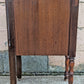 Antique Old Vintage Reclaimed Salvaged SOLID Walnut Wood Wooden Corner Bedside End Side Accent Table Nightstand Stand Lamp Plant Shelf
