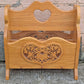 Vintage Reclaimed Salvaged Handmade SOLID Wood Wooden Newspaper Accent Decor Magazine Caddy Tool Box Storage Basket Rack Holder Bin Stand