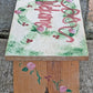 Small Vintage Antique Old Handmade Hand Painted Solid Wood Wooden Foot Step Stool Plant Stand Side Accent Chair Seat Garden Bench