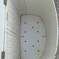 Vintage Antique Old Reclaimed Salvaged Pearl Wick Retro Mid Century Modern Laundry Clothes Clothing Hamper Storage Chest Bin Can