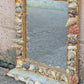Vintage Old Reclaimed Salvaged Handmade Handcrafted Solid Wood Wooden Wall Mounted Seashell Ocean Beach Mount Accent Bathroom Mirror Glass Ornate Decorative