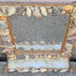Vintage Old Reclaimed Salvaged Handmade Handcrafted Solid Wood Wooden Wall Mounted Seashell Ocean Beach Mount Accent Bathroom Mirror Glass Ornate Decorative