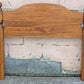 40"x37" Vintage Antique Reclaimed Salvaged Colonial Style SOLID Maple Wooden Wood Twin Size Bed Head Board Headboard