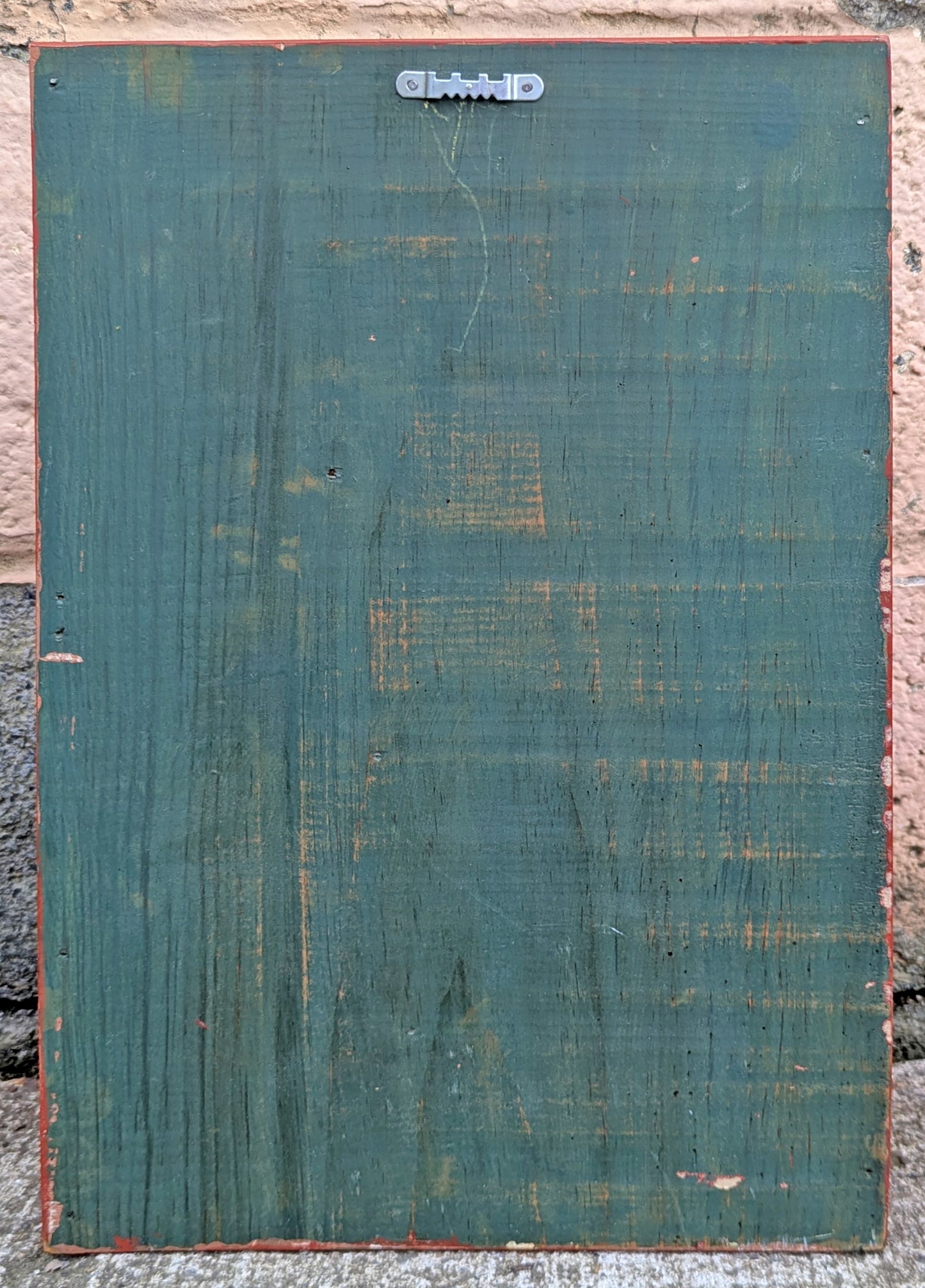 Vintage Old Handmade Handcrafted Reclaimed Salvaged SOLID Wood Wooden Kitchen Wall Hanging Shelf Cabinet 4 Drawers