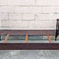Antique Old Victorian Reclaimed Salvaged SOLID Walnut Wood Wooden Curved Bowed Twin Size Bed Frames Head Foot Board Set