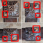 Antique Old Victorian Reclaimed Salvaged SOLID Walnut Wood Wooden Curved Bowed Twin Size Bed Frames Head Foot Board Set