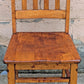 Set of 6 Antique Vintage Old Reclaimed Salvaged Arts Crafts Solid Maple Wood Wooden School Church Lodge Side Accent Dining Seat Chairs