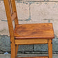 Set of 6 Antique Vintage Old Reclaimed Salvaged Arts Crafts Solid Maple Wood Wooden School Church Lodge Side Accent Dining Seat Chairs