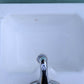 31"H Antique Vintage Old Salvaged Reclaimed 1932 White Porcelain Cast Iron Pedestal Bathroom Sink Art Deco Style