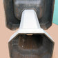 31"H Antique Vintage Old Salvaged Reclaimed 1932 White Porcelain Cast Iron Pedestal Bathroom Sink Art Deco Style