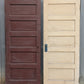 Three 31.5"x79.5" Antique Vintage Old Reclaimed Salvaged Interior Wood Wooden Doors 5 Panels