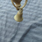 6" Vintage Antique Old Reclaimed Salvaged Colonial Style SOLID Cast Brass Door Door Knocker Rapper Plate w/ Bell Chime