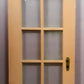 48"x78" Pair Antique Vintage Old French Double SOLID Wooden Wood Doors 20 Windows Glass