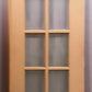 48"x78" Pair Antique Vintage Old French Double SOLID Wooden Wood Doors 20 Windows Glass