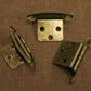 492 available 1.75"x2.75" Vintage NOS Semi Concealed Variable Overlay Strap Surface Mount Offset Brass Steel Cabinet Pantry Door Hinge