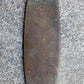 3"x11.5" Vintage Antique Old Salvaged Reclaimed Solid Bronze Brass Patina Swinging Door Oval Push Plate