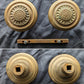 Pair Antique 1880 Vintage Old Salvaged Reclaimed Victorian Greek Revival Neo Grec Solid Cast Bronze Doorknobs Door Knobs
