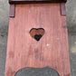 Small Vintage Antique Old Homemade Handmade Solid Pine Wood Wooden Table Foot Step Stool Plant Stand Side Accent Chair Seat Garden Bench