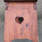 Small Vintage Antique Old Homemade Handmade Solid Pine Wood Wooden Table Foot Step Stool Plant Stand Side Accent Chair Seat Garden Bench
