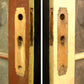 36"x77.5"x1.75" Antique Vintage Old Reclaimed Salvaged SOLID Wood Wooden Entry Door Window Glass Panels