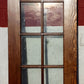 36"x77.5"x1.75" Antique Vintage Old Reclaimed Salvaged SOLID Wood Wooden Entry Door Window Glass Panels
