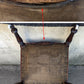 Antique Vintage Old Hand Carved Eastlake Victorian SOLID Walnut Wood Wooden Side Dining Accent Chair Floral Fabric