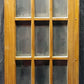 48"x80" Pair Antique Vintage Old Reclaimed Salvaged French Double Wood Interior Doors Windows Wavy Glass
