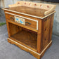 Vintage Old Handmade Solid Wood Wooden Server Cabinet Work Table Storage Pantry Cupboard Chest Rustic Country Antique Style