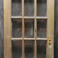 60"x78" Pair Antique Vintage Old Reclaimed Salvaged French Double Wood Interior Doors 30 Windows Glass Lites Panes