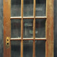 60"x78" Pair Antique Vintage Old Reclaimed Salvaged French Double Wood Interior Doors 30 Windows Glass Lites Panes