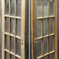 60"x78" Pair Antique Vintage Old Reclaimed Salvaged French Double Wood Interior Doors 30 Windows Glass Lites Panes