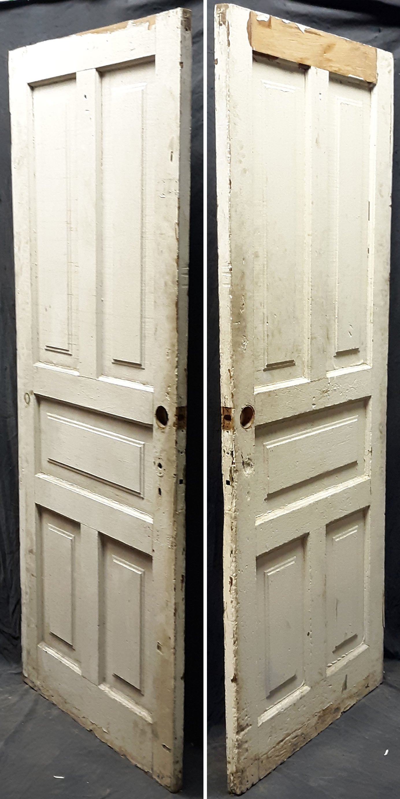 2 available 32"x79" Antique Vintage Old Salvaged Reclaimed Victorian SOLID Wood Wooden Interior Doors 5 Five Raised Panels