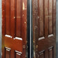 64"x87" Pair Antique Vintage Old Salvaged Reclaimed Victorian Double Wood Wooden Panels Interior Doors 4 Four Raised Panels