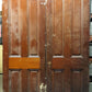 64"x87" Pair Antique Vintage Old Salvaged Reclaimed Victorian Double Wood Wooden Panels Interior Doors 4 Four Raised Panels