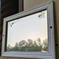 11"x15" Antique Vintage Old Solid Wood Wooden Hanging Wall Hanging Door Mirror Glass