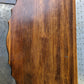 Vintage Old Antique Solid Wood Wooden Half Round Semi Circle Lamp End Side Pedestal Table Plant Stand