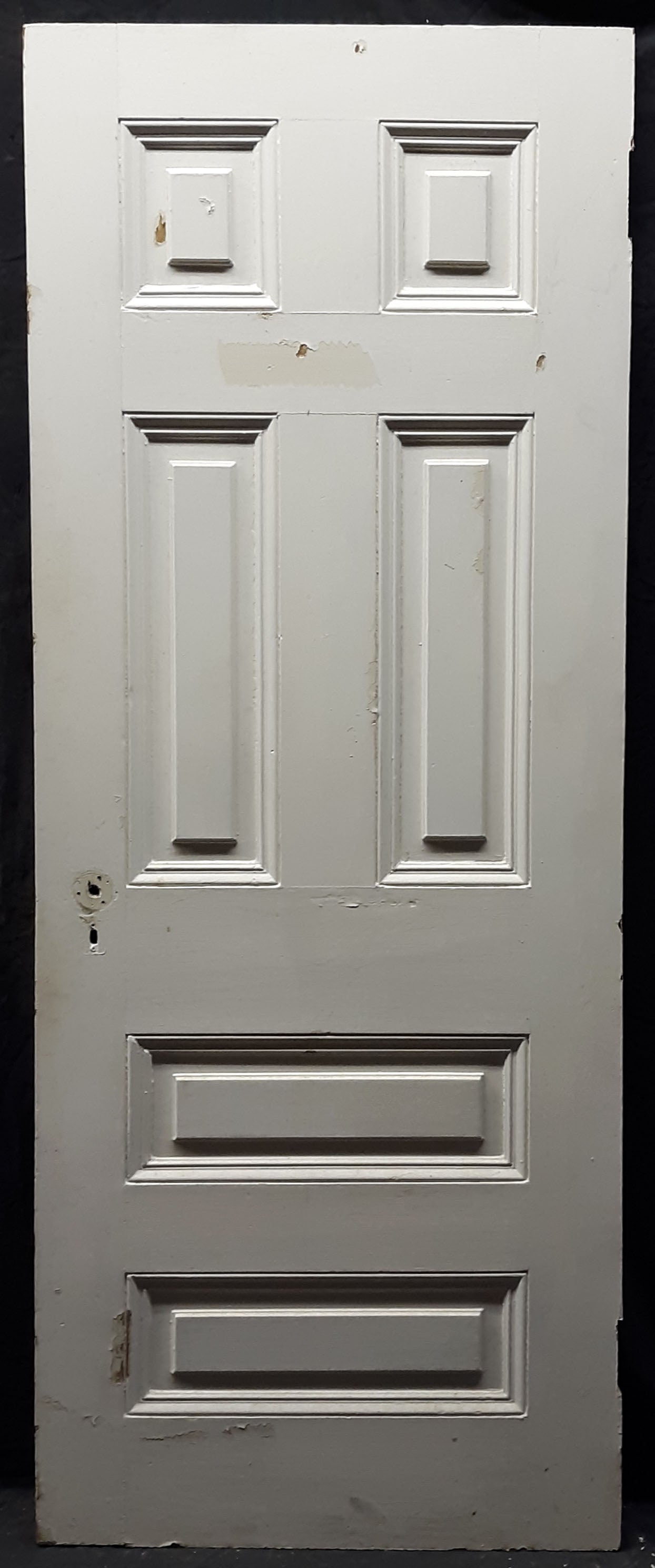 2 available 29.5x78.5" Antique Vintage Interior SOLID Wood Wooden Doors 6 Panels
