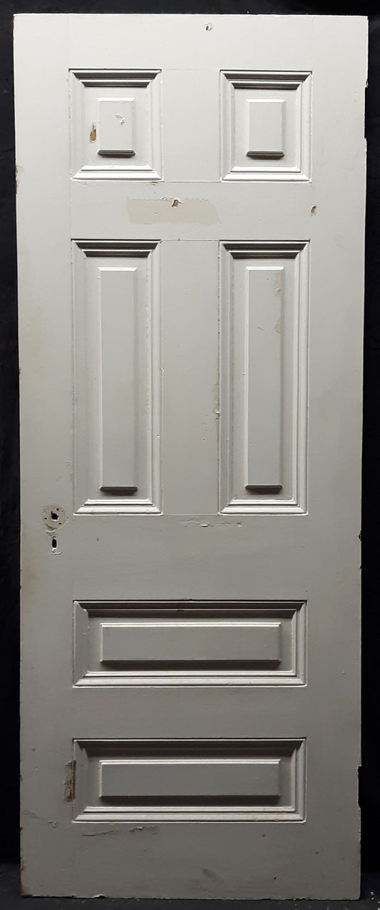 2 available 29.5x78.5" Antique Vintage Interior SOLID Wood Wooden Doors 6 Panels