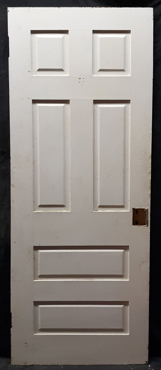 2 available 29.5x78.5" Antique Vintage Interior SOLID Wood Wooden Doors 6 Panels